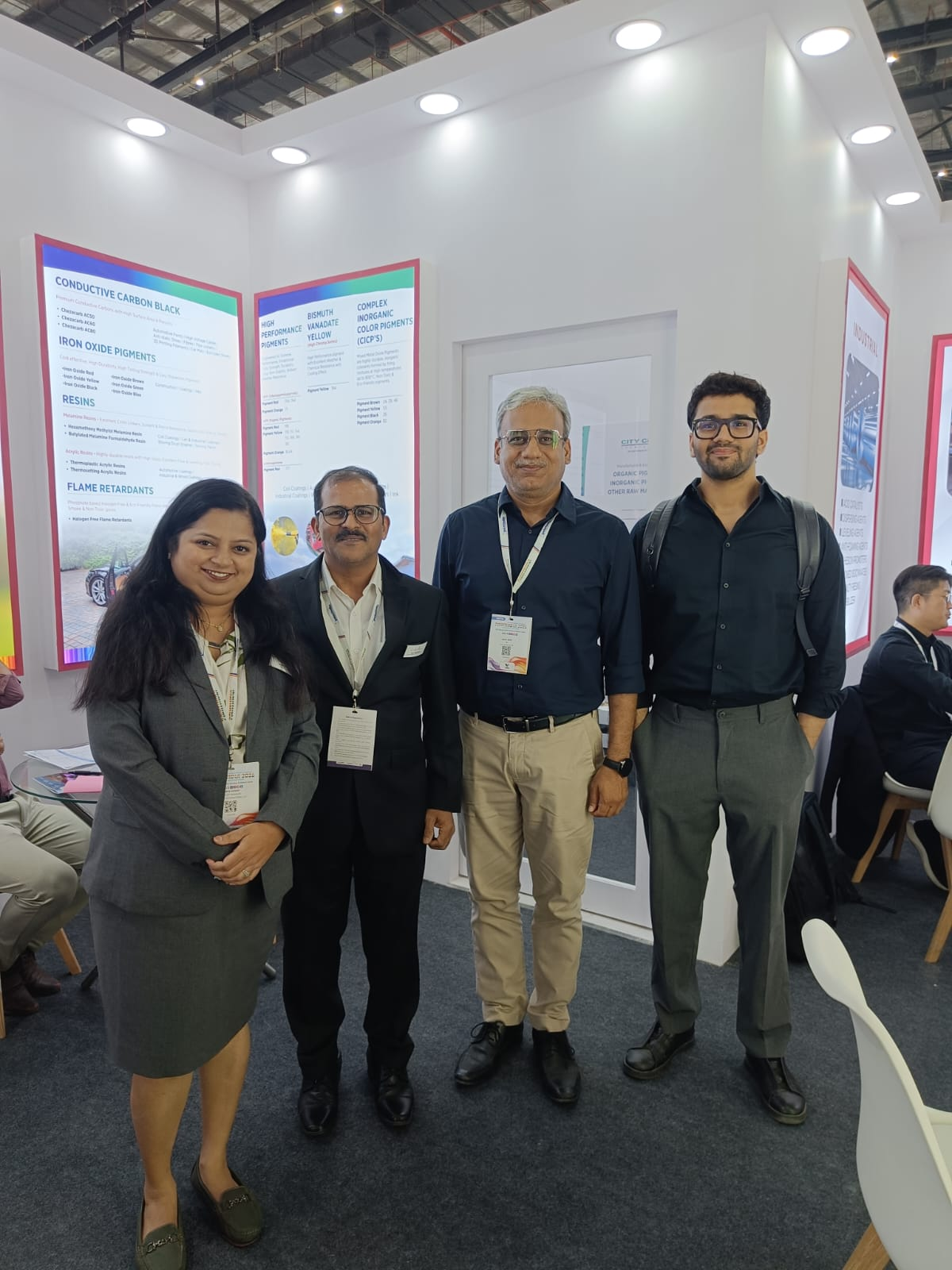 Colorina expo visitors and delegates engaging at the Paint India exhibition.